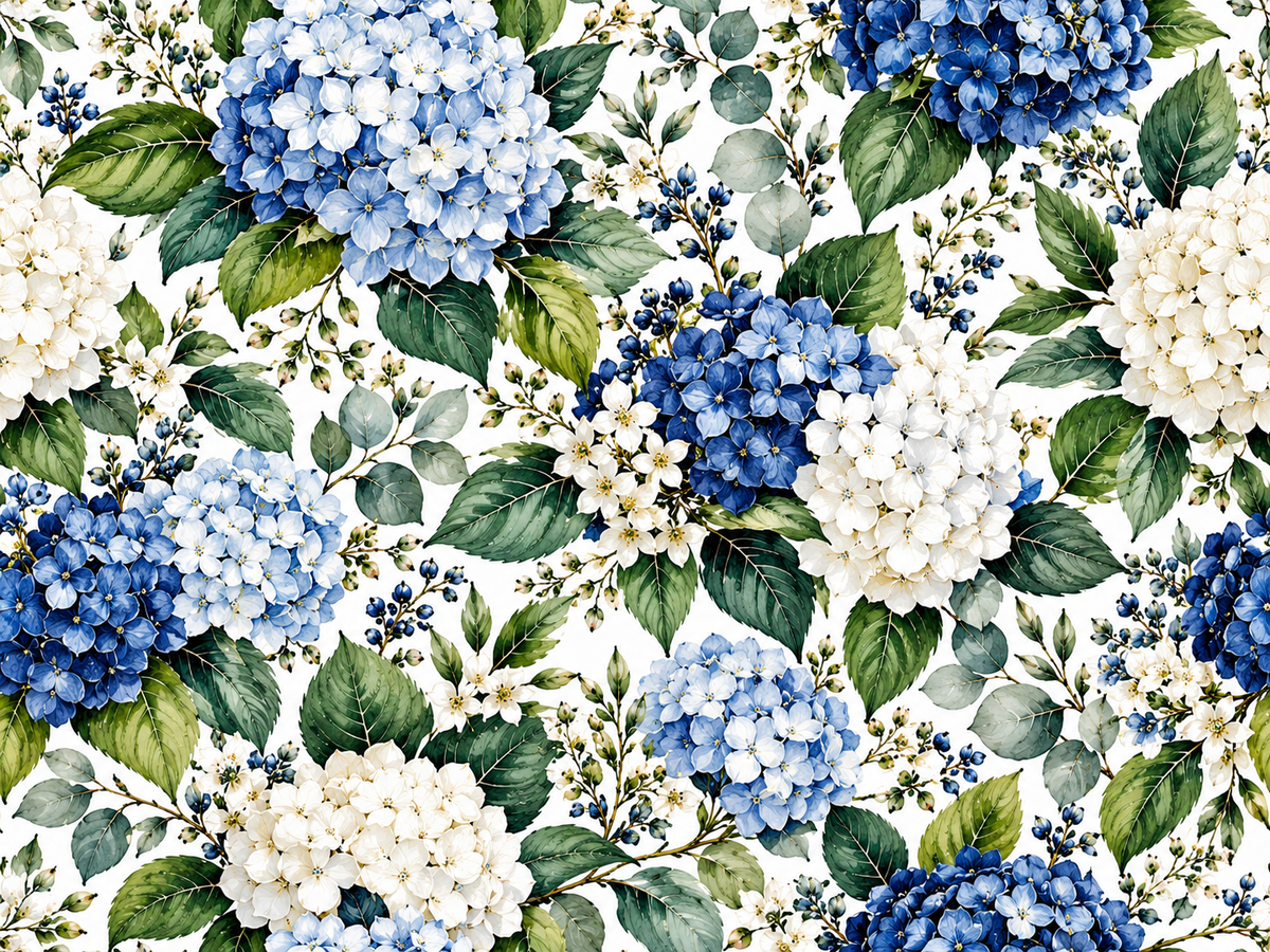 Blou Hortensia